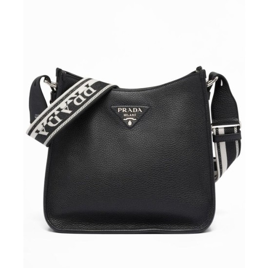 Imitazione Borsa Hobo Prada 1BC073 Nera