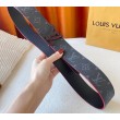 LV LV Broken 40mm Cintura reversibile Monogram Eclipse M0628V