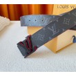 LV LV Broken 40mm Cintura reversibile Monogram Eclipse M0628V