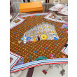 LV Silk Vivienne Xmas Square 90 M77905 Marrone LV Silk Vivienne Xmas Square 90 M77905 Marrone