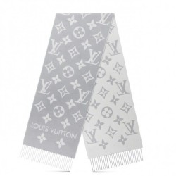 Sciarpa Louis Vuitton LV Essential In Lana Grigia M77727