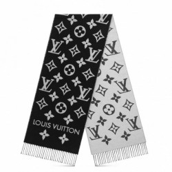 Sciarpa Louis Vuitton LV Essential In Lana Nera M77853