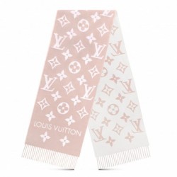 Sciarpa Louis Vuitton Louis Vuitton Essential In Lana Rosa Beige M77854