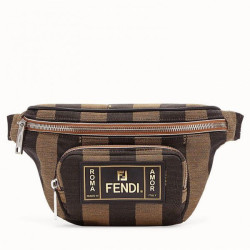 Marsupio Fendi In Tessuto Con Motivo A Righe Pequin