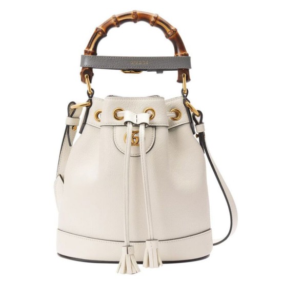 Mini borsa a secchiello Gucci Diana 724667 bianca