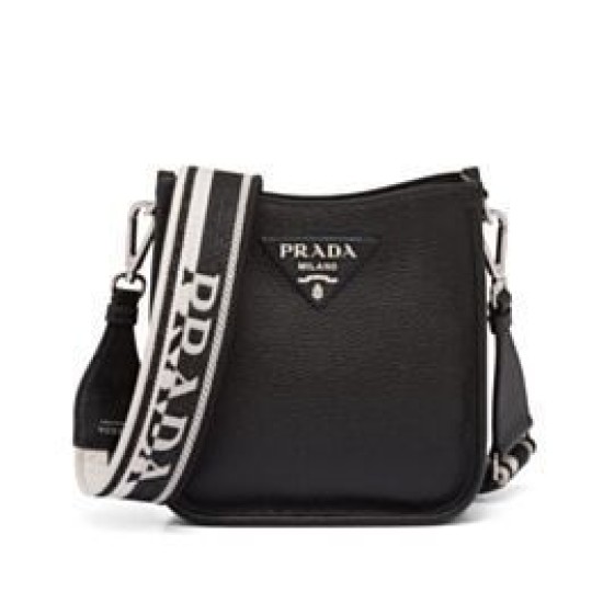 Mini borsa a tracolla Prada 1BH191 nera