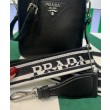 Mini borsa a tracolla Prada 1BH191 nera