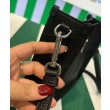 Mini borsa a tracolla Prada 1BH191 nera