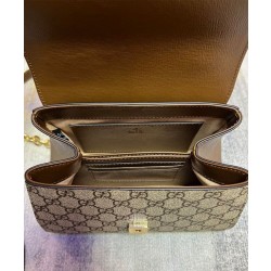 Mini Borsa Gucci Horsebit 1955 703848 Caffè