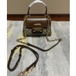 Mini Borsa Gucci Horsebit 1955 703848 Caffè