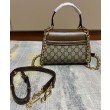 Mini Borsa Gucci Horsebit 1955 703848 Caffè