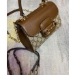 Mini Borsa Gucci Horsebit 1955 703848 Caffè