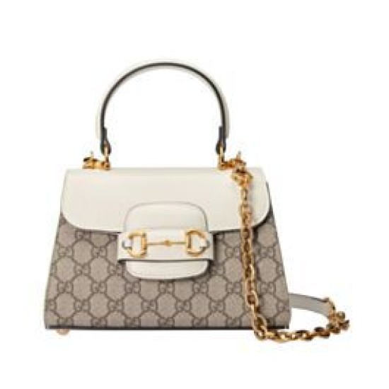 Mini Borsa Gucci Horsebit 1955 703848 Crema