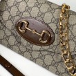 Mini borsa Gucci Horsebit 1955 724713 Marrone