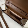 Mini borsa Gucci Horsebit 1955 724713 Marrone