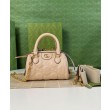 Mini borsa in pelle Gucci GG Matelasse 702251 Crema