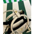 Mini Borsa Prada Doppia In Pelle Saffiano Crema