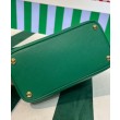 Mini Borsa Prada Doppia In Pelle Saffiano Verde