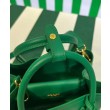 Mini Borsa Prada Doppia In Pelle Saffiano Verde