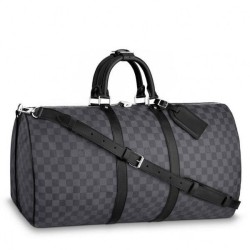 Miglior Prezzo LV Keepall Bandoulière 55 Damier Grafite N41413 Replica