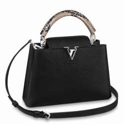 Borsa Louis Vuitton Capucines BB con manico in pitone N92040