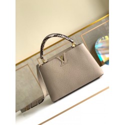 Borsa LV Capucines MM con manico in pitone N92802 Borsa LV Capucines MM con manico in pitone N92802