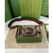 Portafoglio con cinturino Gucci Horsebit 1955 699760 Caffè scuro