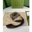 Portafoglio con cinturino Gucci Horsebit 1955 699760 Caffè scuro