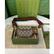 Portafoglio con cinturino Gucci Horsebit 1955 699760 Caffè scuro
