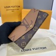 Qualità superiore replica Portafoglio LV Sarah monogramma M80726