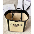 Quadrato Celine Grande In Tessuto Con Stampa Celine Pelle Di Vitello Albicocca