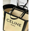 Quadrato Celine Grande In Tessuto Con Stampa Celine Pelle Di Vitello Albicocca