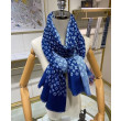 Sciarpa lunga sfumata in denim da donna di LV blu Sciarpa lunga sfumata in denim da donna di LV blu