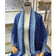Sciarpa lunga sfumata in denim da donna di LV blu Sciarpa lunga sfumata in denim da donna di LV blu