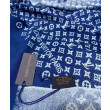 Sciarpa lunga sfumata in denim da donna di LV blu Sciarpa lunga sfumata in denim da donna di LV blu
