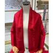 Sciarpa monogramma da donna LV rossa Sciarpa monogramma da donna LV rossa