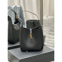 YSL Saint Laurent Le 5 À 7 Cassandre Hobo Borse Imitazioni Secchiello Morbida Piccola Pelle Liscia Nera
