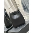 YSL Saint Laurent Le 5 À 7 Cassandre Hobo Borse Imitazioni Secchiello Morbida Piccola Pelle Liscia Nera