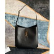 YSL Saint Laurent Le 5 A 7 Borsa Replica 1:1 Hobo Piccola Morbida In Pelle Liscia Nera