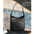 YSL Saint Laurent Le 5 A 7 Borsa Replica 1:1 Hobo Piccola Morbida In Pelle Liscia Nera