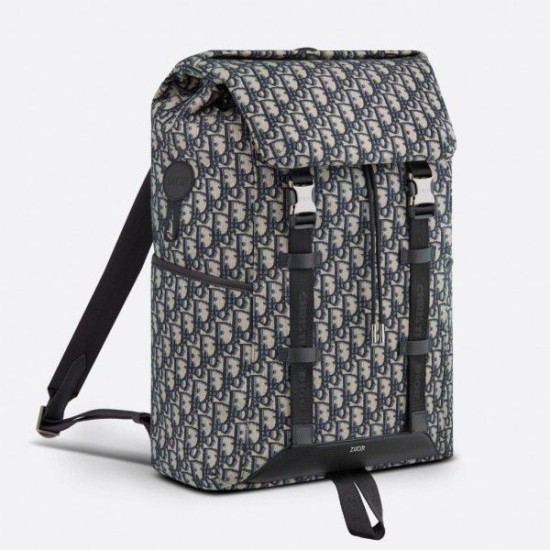 Zaino Dior Explorer Dior Oblique Jacquard Nero