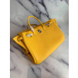Herme Birkin Borsa 35cm fatta a mano Clemence Yellow Herme Birkin Borsa 35cm fatta a mano Clemence Yellow