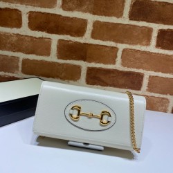 Miglior Prezzo Borsa Gucci 621888 Horsebit 1955 Portafoglio con cerniera e borsa a catena Replica