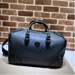 Miglior Prezzo Gucci Borsone con Incastro G 696014 Nero Replica