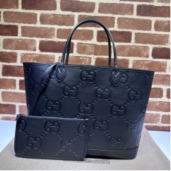Miglior Prezzo Borsa tote grande Gucci Jumbo GG 726755 Nera Replica