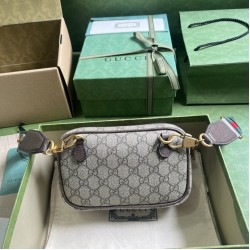 Miglior Prezzo Borsa mini Gucci Ophidia GG 746308 Marrone Replica