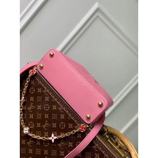 Sito Replica Qualità superiore replica mini Louis Vuitton Capucines M22375 Rosa imitazioni Miglior Prezzo Qualità superiore replica mini Louis Vuitton Capucines M22375 Rosa Replica