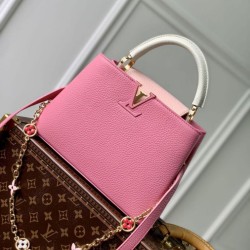 Miglior Prezzo Qualità superiore replica mini Louis Vuitton Capucines M22375 Rosa Replica