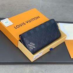 Miglior Prezzo Portafoglio verticale Louis Vuitton Zippy Damier Infini N60503 Replica