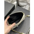Borse Firmate Replica a catena con cerniera YSL Saint Laurent Gaby 18 cm bianca